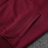 25/26 NK Maroon Jacket Tracksuit #2318枣红色