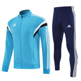 25/26 AD Lake Blue Jacket Tracksuit #2314湖蓝色