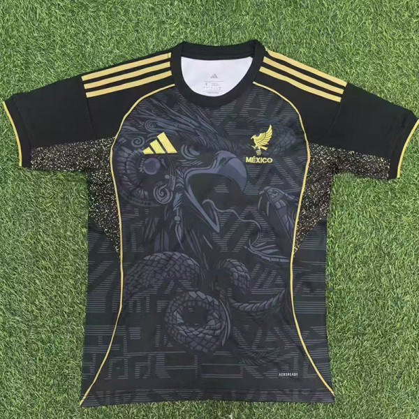 25/26 Mexico Snake Eagle Edition Black Fans Soccer Jersey