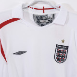 2006 England Home Retro Long Sleeve Soccer Jersey (长袖)