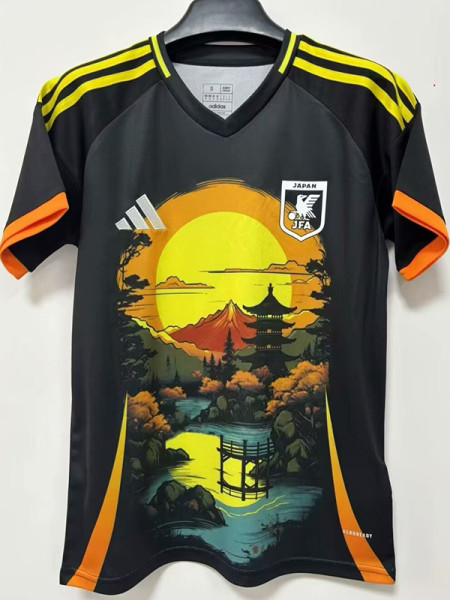 25/26 Japan Sunset Tower Black Fans  Soccer Jersey
