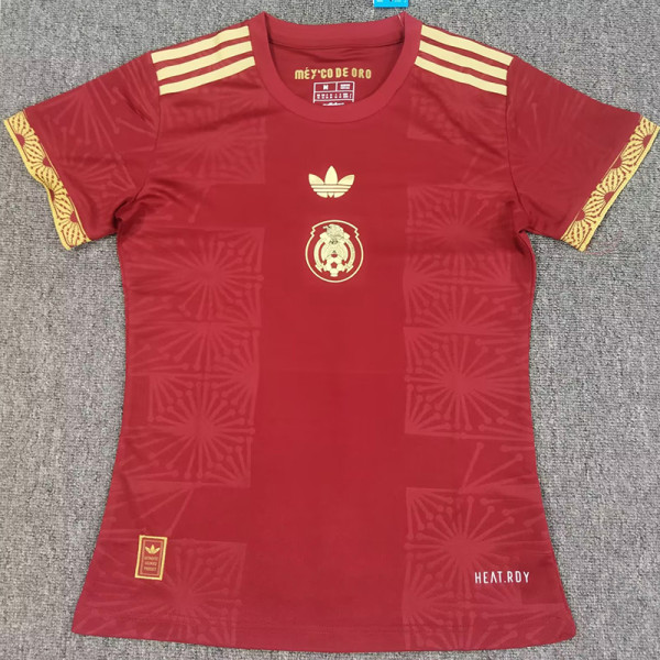 25/26 Mexico Golden Cup Edition Red Women Soccer Jersey#女
