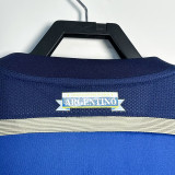 2014 Argentina Away Long Sleeve Retro Soccer Jersey (长袖)
