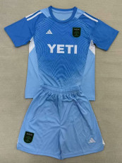 25/26 Austin FC Goalkeeper Blue Kids Soccer Jersey