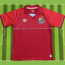 25/26 Santos FC Goalkeeper Red Fans Soccer Jersey