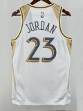 24/25  BULLS JORDAN #23 White City Edition Top Quality Hot Pressing NBA Jersey
