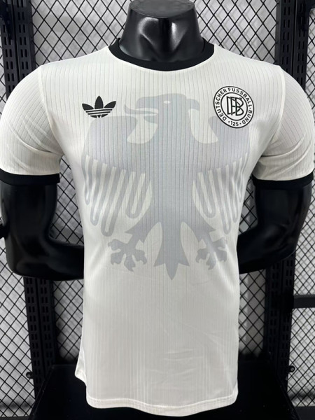 25/26 Germany White125th Anniversary Edition (Team Logo） Player Version Soccer Jersey