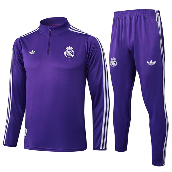 25/26  RMA Purple Half Pull Tracksuit #B2515 (半拉链)