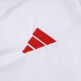 25/26 Bayern  White Half Pull Tracksuit #B2530 (半拉链)