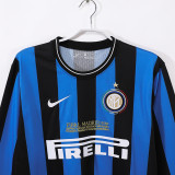 2009/2010 INT Home Long Sleeve Retro Soccer Jersey (长袖)(欧冠决赛字)