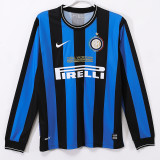 2009/2010 INT Home Long Sleeve Retro Soccer Jersey (长袖)(欧冠决赛字)