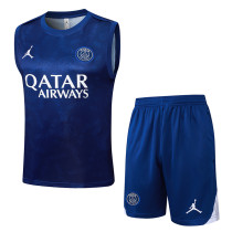 25/26 PSG Royal Blue Team Logo Training vest  Suit #D1037
