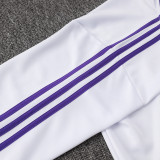 25/26 RMA White Retro Edition Jacket Tracksuit#A873（紫领）