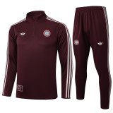 25/26 Bayern Maroon Half Pull Tracksuit #B2512 (半拉链)