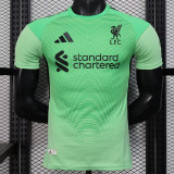 25/26  LIV Green Goalkeeper Player Version Soccer Jersey