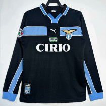 1998/1999 Lazio Away Long Sleeve Retro Soccer Jersey