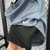 2025 D1103 Light Blue Casual Double layer shorts#NK 双层浅蓝色