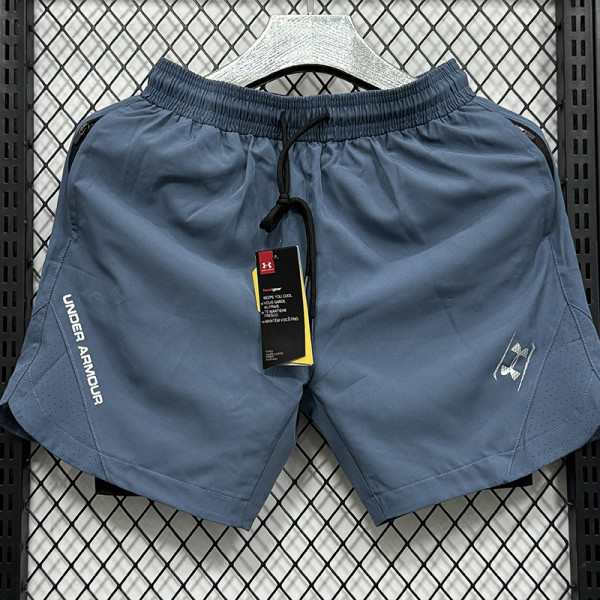 2025 A247 Light Blue Casual Double layer shorts# 双层