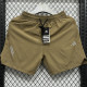 2025  A248  Khaki Casual Double layer shorts#AD 双层卡其