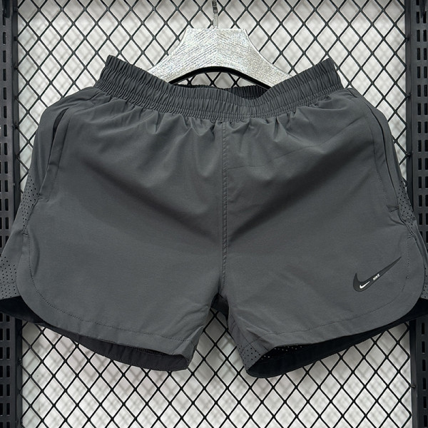 2025 D1103 Dark Grey Casual Double layer shorts#NK 双层深灰色