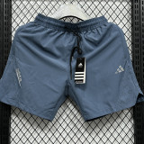 2025  A248  Light Blue Casual Double layer shorts#AD 双层