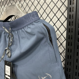 2025 A246 Light Blue Casual Double layer shorts# 双层小标(NK)