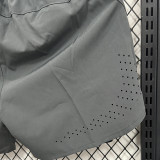 2025 D2501  Dark  Grey Casual Double layer shorts#双层