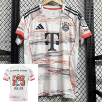 25/26  Bayern Away Müller Commemorative Edition Fans Soccer Jersey（(Müller#25）