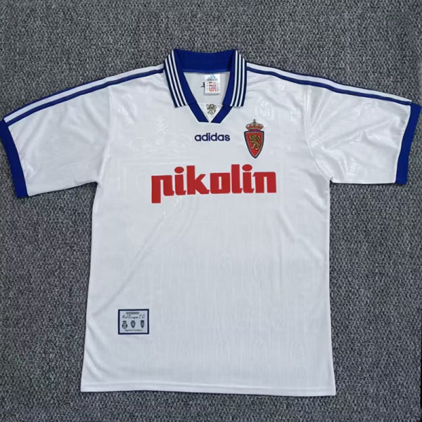 1997/1998  Zaragoza Home Retro  Soccer Jersey