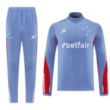 25/26   Cruzeiro Grey Half Pull Tracksuit  (半拉链)