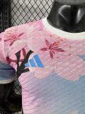 25/26 Japan  Fox Head Blue Pink  Player Version  Soccer Jersey
