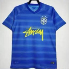 2014 Brazil Away Signature Retro Soccer Jersey(签名版）