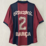 25/26  BAR Home Co branded Edition Retro  Soccer Jersey(背后广告、#2）