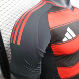 25/26 Flamengo Home  Player Version Soccer Jersey(Print all sponsors、全广告）
