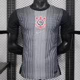 25/26 Corinthians Goalkeeper Black  Player Version Soccer Jersey