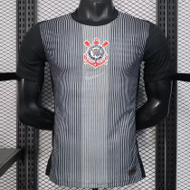 25/26 Corinthians Goalkeeper Black  Player Version Soccer Jersey