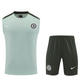 25/26  CHE Light Green Tank top and shorts suit
