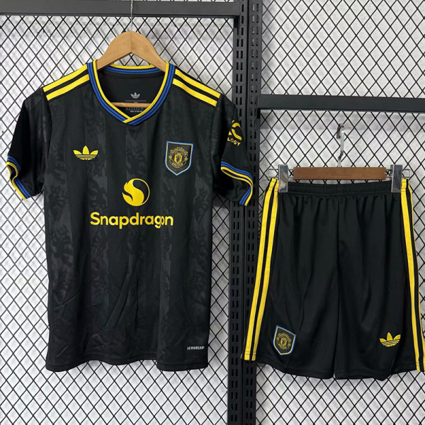 25/26 Man Utd Third Kids Soccer Jersey