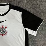 25/26 Corinthians Home Fans Soccer Jersey(Print all sponsors、全广告）