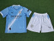 25/26 Man City Home  Player Version Kids Soccer Jersey球员童装