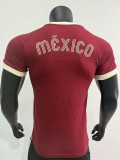 2025  Mexico Maroon 1:1 Pure Cotton T-shirt(纯棉)