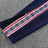 25/26  Man Utd Royal Blue  Jacket Tracksuit#F13（宝蓝白色拉链）