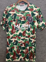 25/26 Inter Miami Bathing Ape  Special Edition Green Fans Soccer Jersey