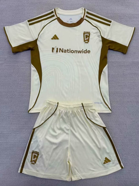 25/26 Columbus Crew  Light Yellow Kids  Training Shirts