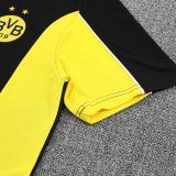 25/26  Dortmund Black Training Short Suit(黄边）