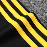 25/26 RMA Black Retro Jacket Tracksuit#A2529(黄袖边）