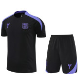 25/26 BAR Black & Purple Training Short Suit (肩膀紫色）