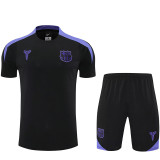 25/26 BAR Black & Purple Training Short Suit (肩膀紫色）