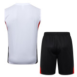 25/26 Bayern  White Training Vest Suit #D2558（两边红边）