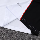 25/26 Bayern  White Training Vest Suit #D2558（两边红边）